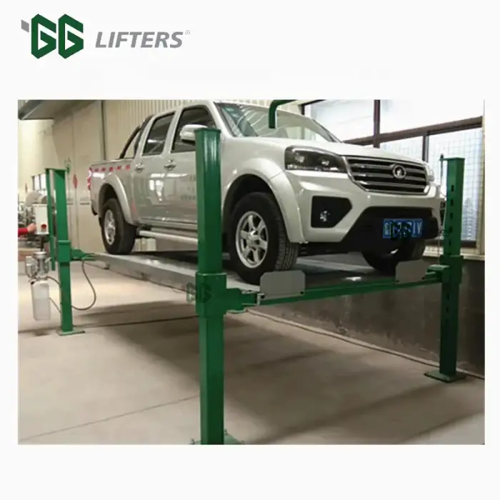 4-Post Garage Parking System Customizable Hydraulic Car Lift Vehicle Equipment for Garage Storage