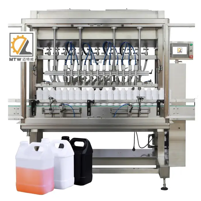 MTW Customized Automatic agro bio fertilizer liquid Linear Gravity Bottle filler machine