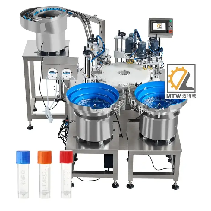 MTW Automatic monoblock vial cartridge oil tincture glass dropper  filling machine filler