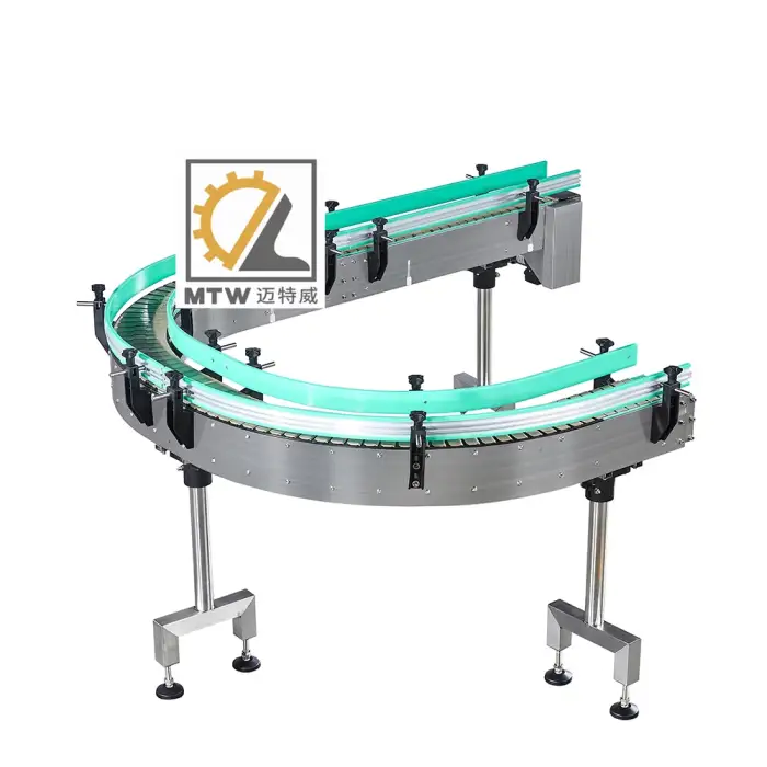 MTW plastic chain mini portable food industry conveyor for bottles feed