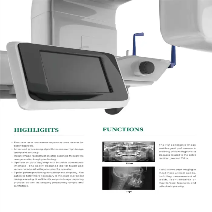 BT-XD02 hospital CBCT machine digital 3D periapical panoramic dental x ray machine price 2d lateral rx mode rayos x dental