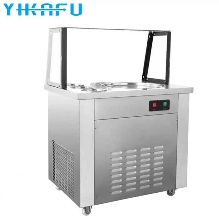 Commercial fried ice cream roll machine