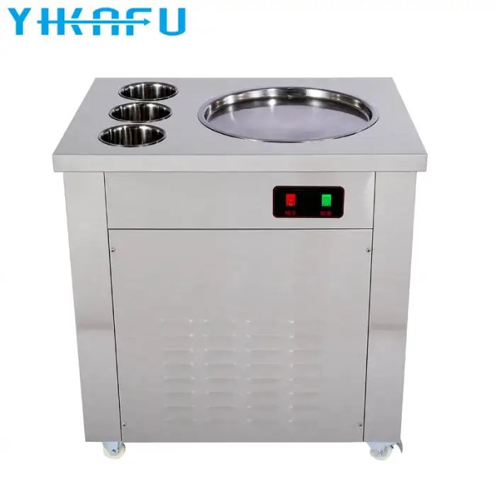 Commercial fried ice cream roll machine