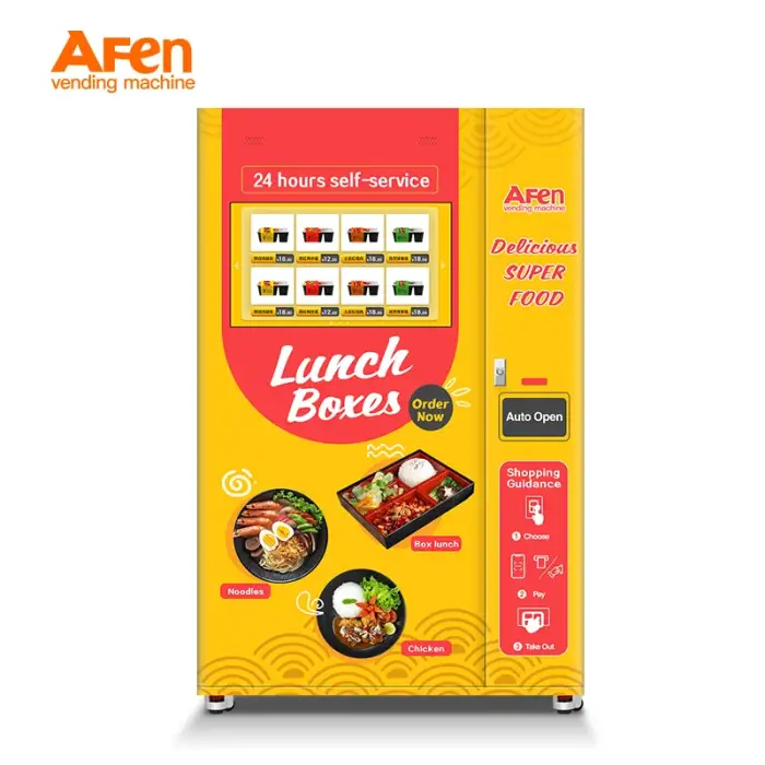 High Quality Multicolor Touch Screen Healthy  Food Vending Machine