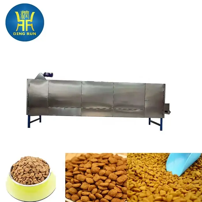 Best large output auto dry dog food extrusion machine pet feed processing line extruder machinery