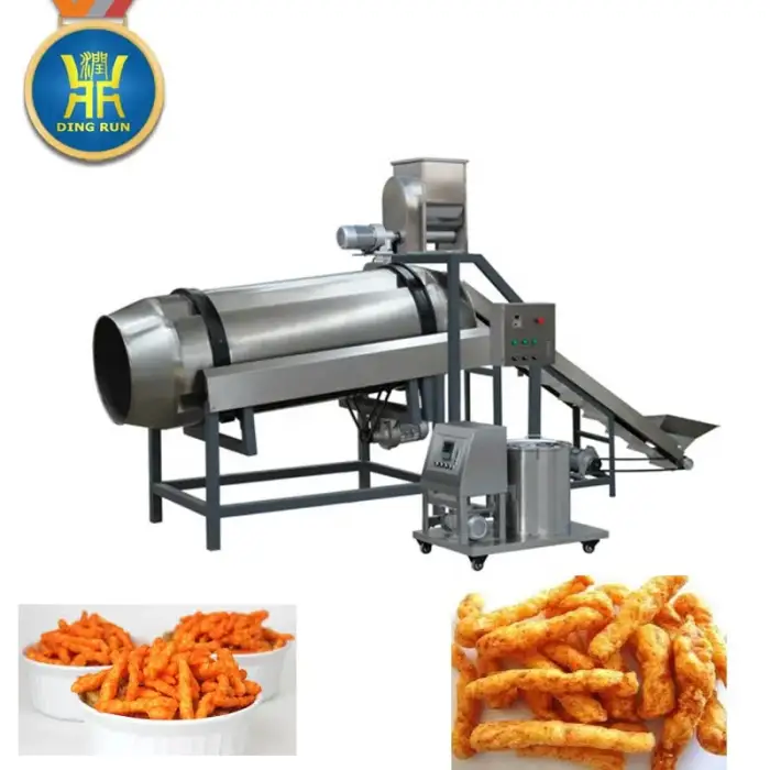 corn puff and kurkure making machine equipment for 3d kurkure processing line