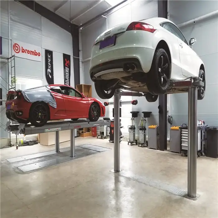 5T 2-post underground hydraulic car lift for car washing garage