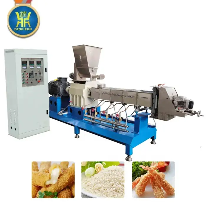 automatic extrusion extruder for bread crumbs panko breadcrumbs production line machine