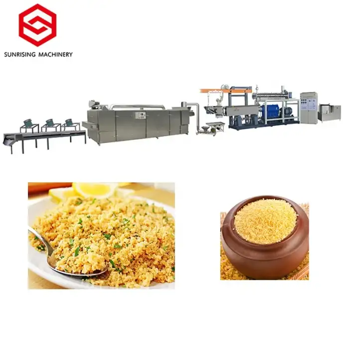 Fully automatic enriched inflating nutrition couscous processing machine