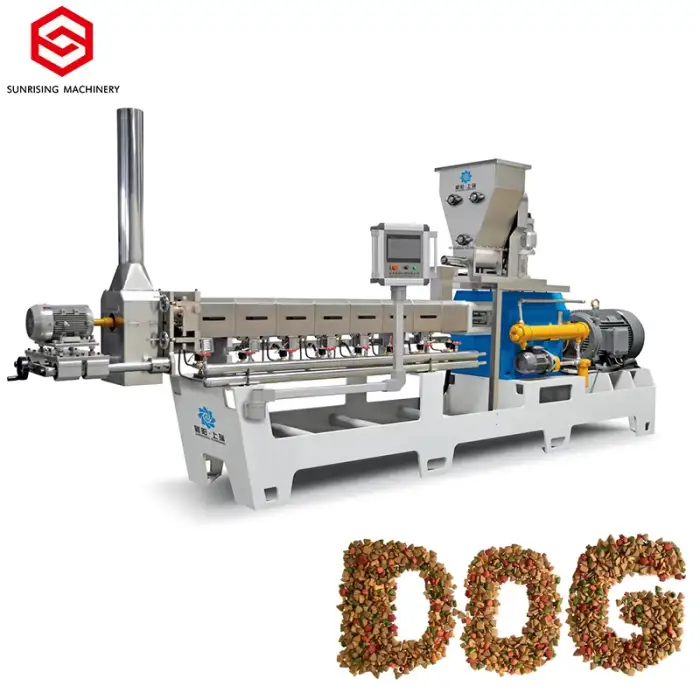 Automatic dog food extruder machine dry pet food processing machinery