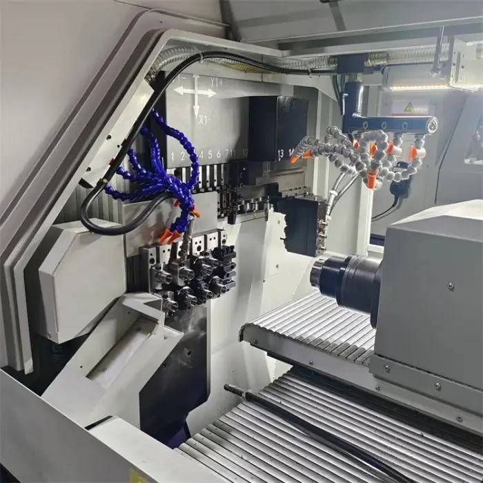 5 axis CNC swiss lathe machine with great functions machining lathe