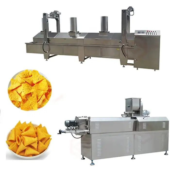 Customizable crispy corn chips automatic bugles doritos processing line