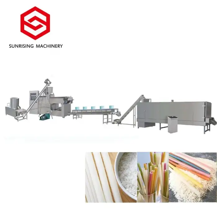 Rice straw making machine degradable rice straw processing machine