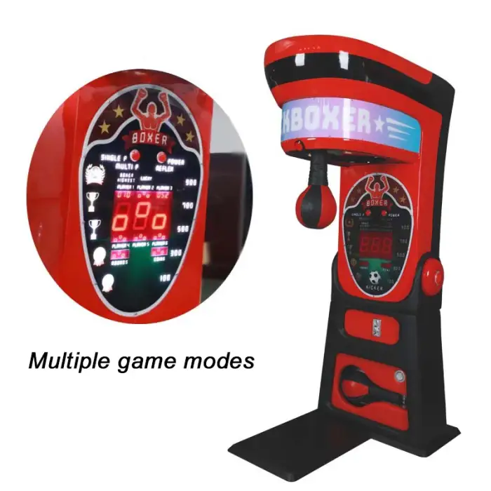 Riteng Arcade Interactive Redemption Boxing Punch Measure Machine