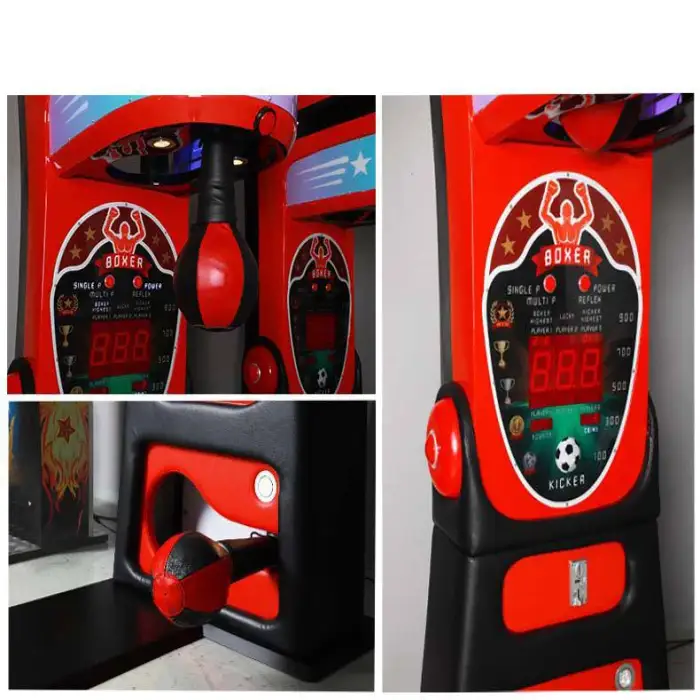 Riteng Arcade Interactive Redemption Boxing Punch Measure Machine