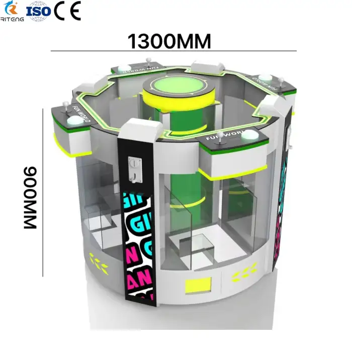 new design claw machine 4 players standing claw machines with 4 inch soft toys key ring game machine center arcade coin operated