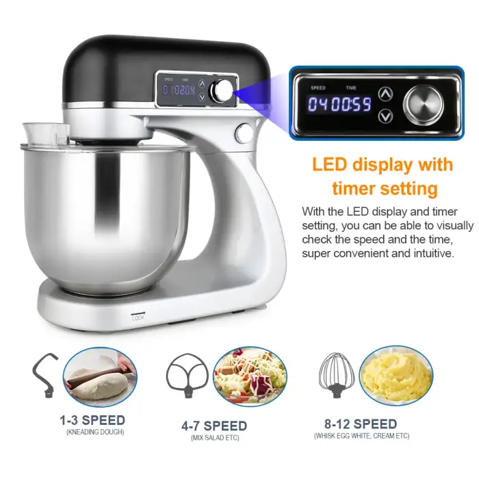 800W 6L food stand mixer dough cake mixer machine