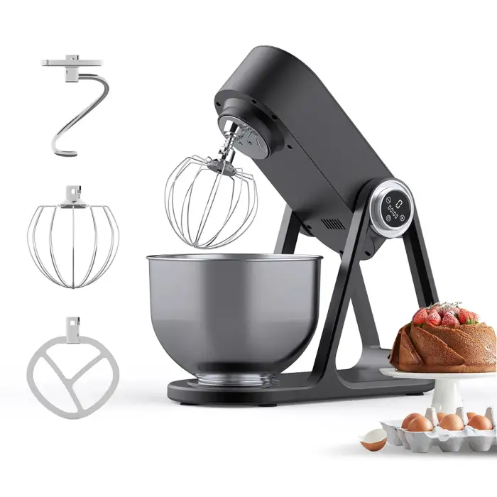 Bread Dough Cake Mixer 5L LED Screen Touch Button Dough Mixer Egg Cream Kneading Machine