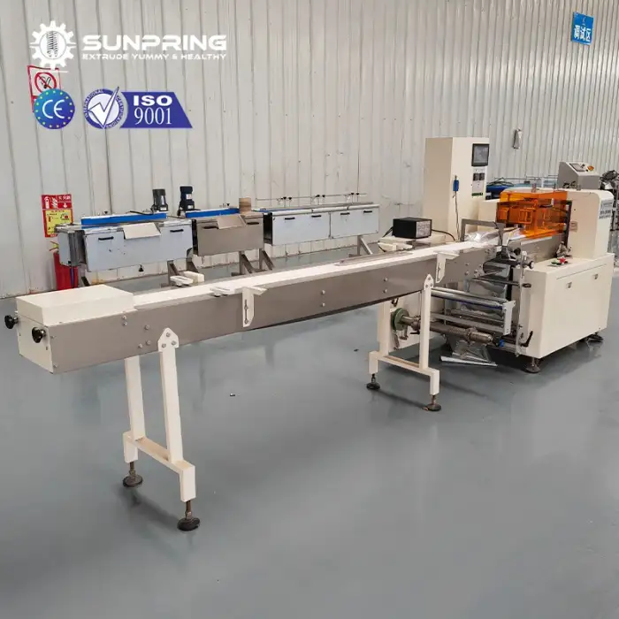 SunPring cake packing machine automatic pillow packing machine chocolate bar packaging machine