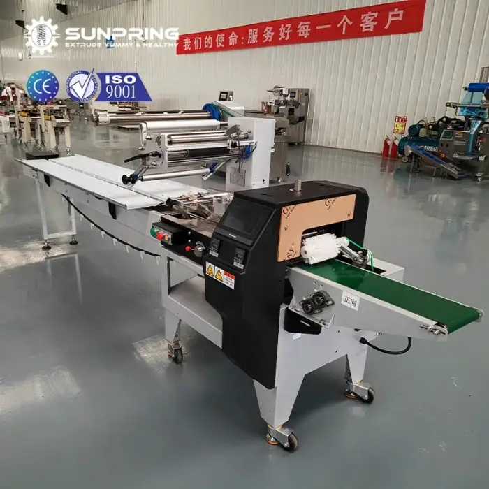 SunPring cake packing machine automatic pillow packing machine chocolate bar packaging machine