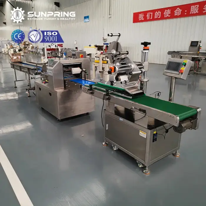 SunPring cake packing machine automatic pillow packing machine chocolate bar packaging machine