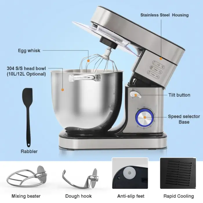 kitchen appliances Cake baking Mixer Machine stand mixer with Tilt Head Design