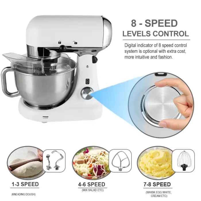 5l Pizza Cake Electric Machine Home Appliance Bread Food Dough Stand Mixer For Bakery