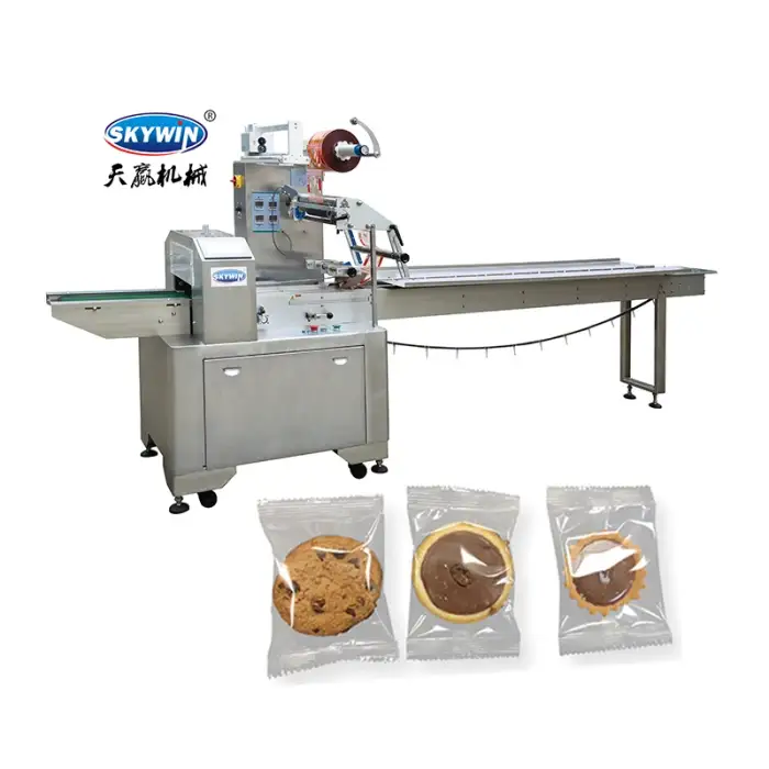 Automatic High Speed Biscuit Cake Chocolate Flow Packing Machine Pillow Packaging Machine