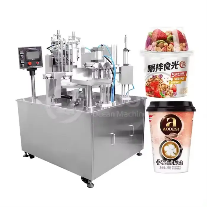 automatic linear cone soft cake ice cream filling sealing machine for cup cone