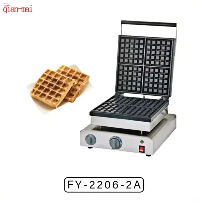 Latest commercial portable electric bubble waffle cast aluminum Belgian snack baker Belgium automatic waffle maker snack machine