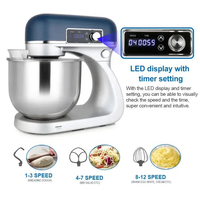 Customized Electric Cake Bread Dough Home Kitchen Appliances Stand Mixer