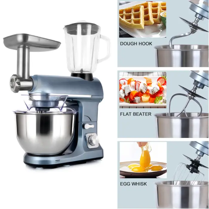 5.5, 6, 7, or 8l Dough Baking Mixer Machine Food Batedeira Home Kitchen Appliance Cake Aid Planetary Stand Mixer Food Mixers