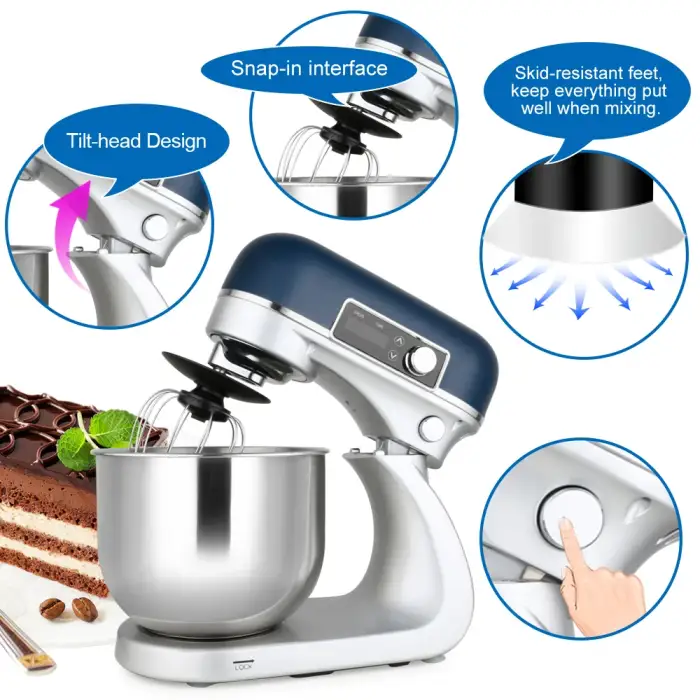 Customized Electric Cake Bread Dough Home Kitchen Appliances Stand Mixer