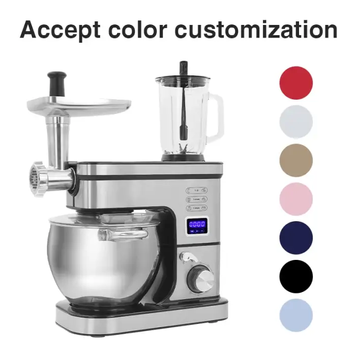 Kitchen multifunctional stand mixer 8L 10L professional electric cake mixing machine with 304 bowls