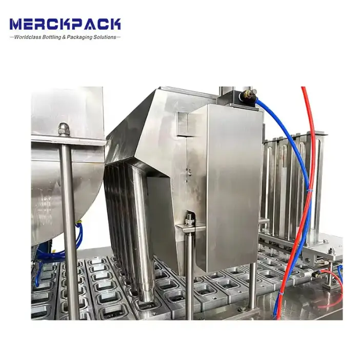 Automatic juice  milk yogurt water cup filling and sealing machine cup cake filling machine