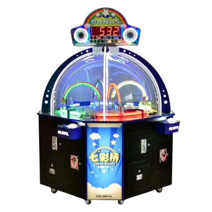 Coin Operated Amusement Dream Bridge Arcade Ticket Games Machine Redemption Ticket Machine For Sale