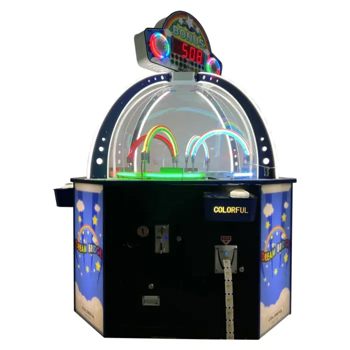 Coin Operated Amusement Dream Bridge Arcade Ticket Games Machine Redemption Ticket Machine For Sale