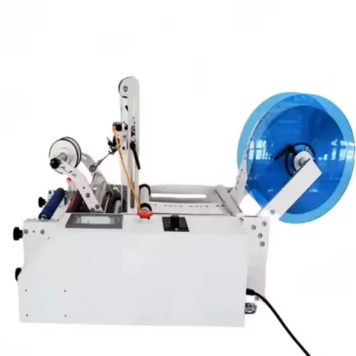 Self-adhesive Bottle Labeling Machine Honey Round Semi-automatic Round Bottle Labeling Machine