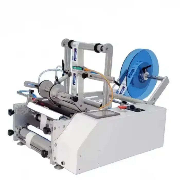 Self-adhesive Bottle Labeling Machine Honey Round Semi-automatic Round Bottle Labeling Machine