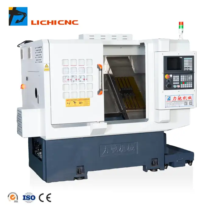 Gang Type Tool 8+8 live tool CNC Slant Bed Lathe Machine From China Type CNC Automatic Lathe CNC Controller Lathe