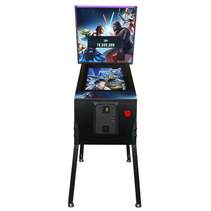 Coin operated virtual 3D video pinball arcade machine