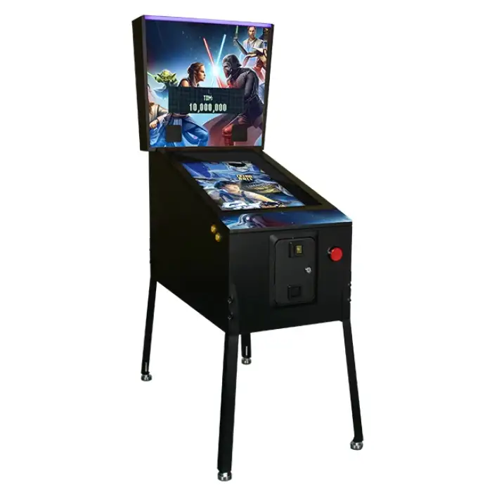 Coin operated virtual 3D video pinball arcade machine