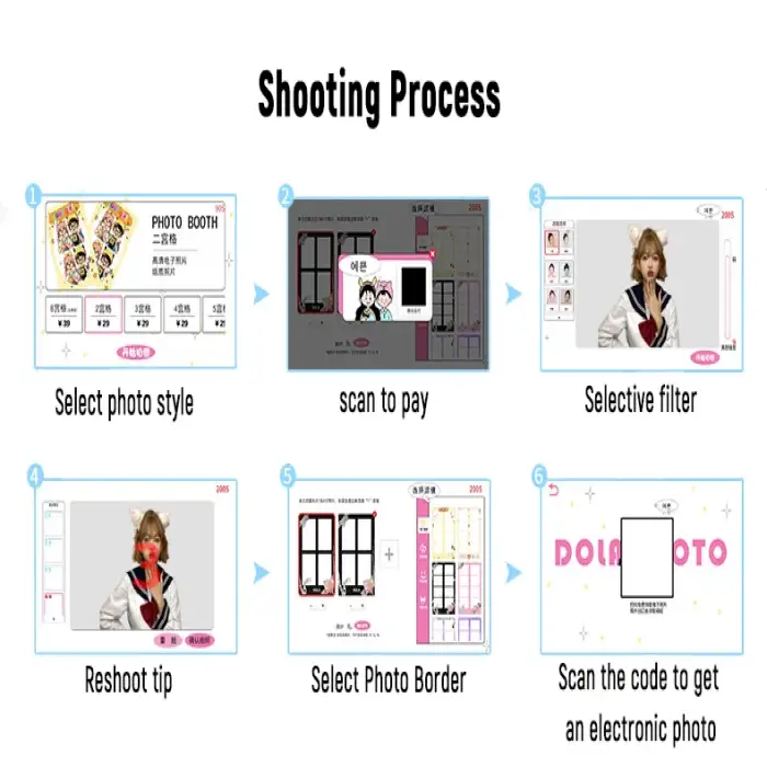 Wholesale dslr camera shell self shoot mirror photo booth machine