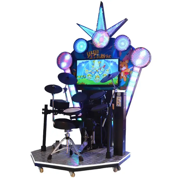 32 Inch Electronic Jazz Drum Game City Equipment Music Drum Coin Game