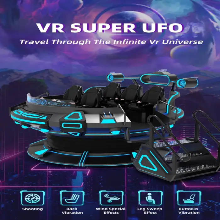 VR Flying Saucer Virtual Reality VR Indoor Theme Park VR 360 UFO VR,AR,MR Entertainment Equipment