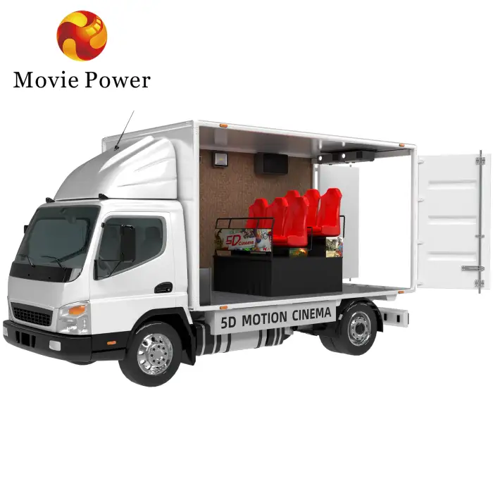 12d outdoor mobile truck cinema chair equipment amusement motion chair mobile 5d 7d 12d cinema trailer