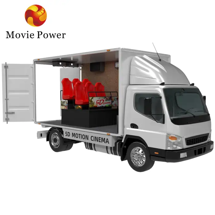 12d outdoor mobile truck cinema chair equipment amusement motion chair mobile 5d 7d 12d cinema trailer for sale