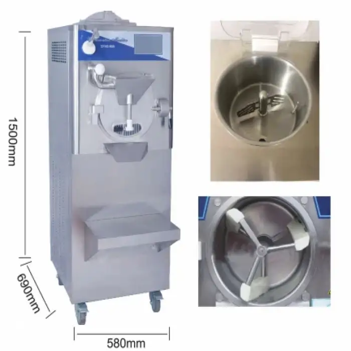 50L Ice Cream Maker Milk Pasteurization Machine Gelato 85 Degree Pasteurizer Machine Output