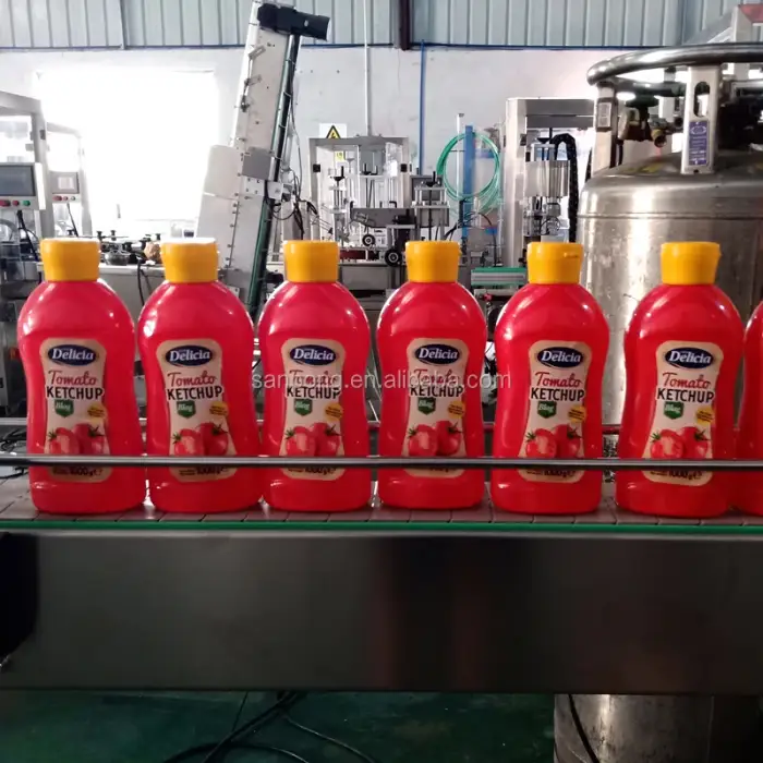 50-1000ml automatic honey jar filling machine for liquid beverage water filling sealing and packing machine for