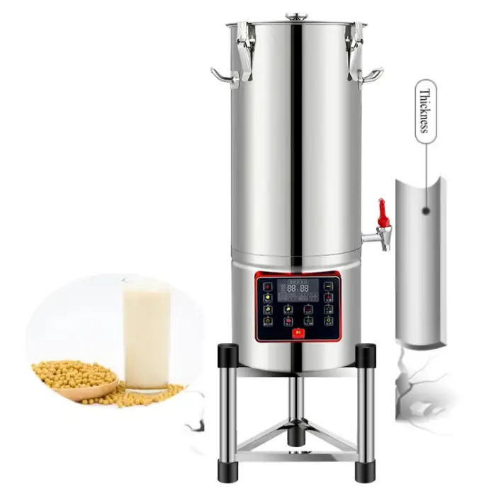 1600W Soybean Milk Machine 18L Capacity Auto Soy Bean Maker  Soymilk Maker with Stirring and Heating